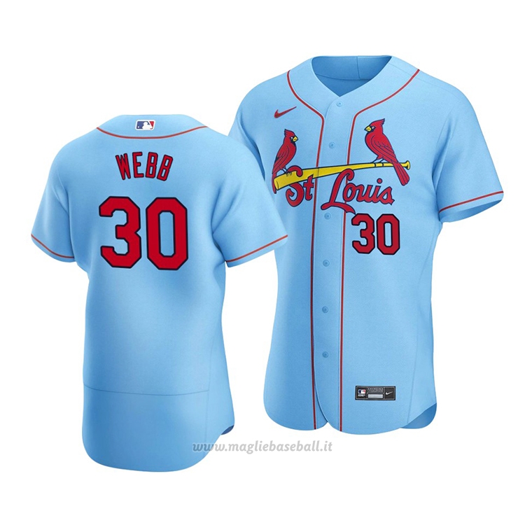 Maglia Baseball Uomo St. Louis Cardinals Tyler Webb Autentico Alternato Blu